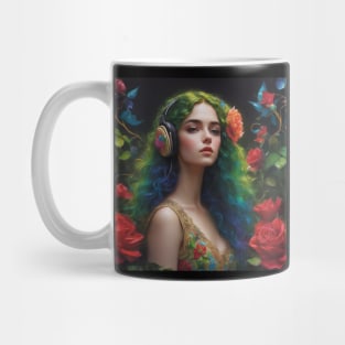 ferry in flowers Mug